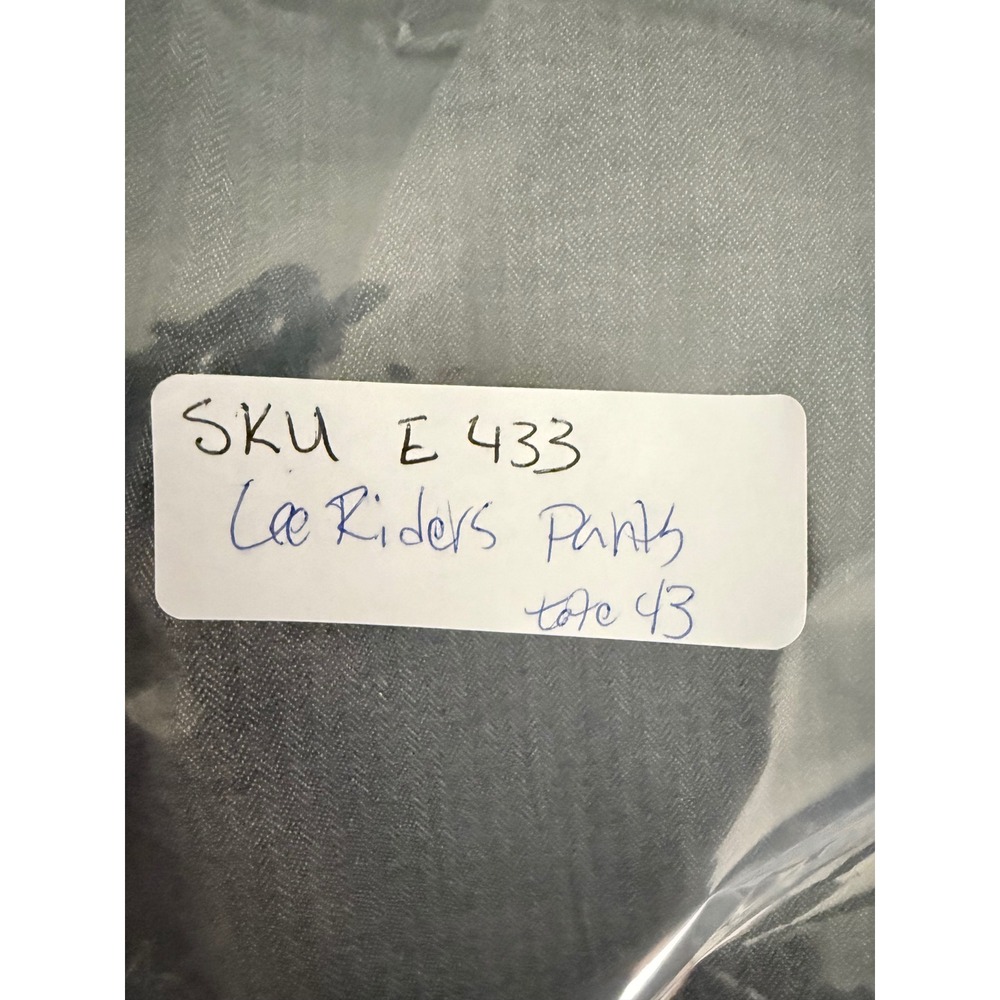 Riders by Lee Pants Womens 16M Grey Herringbone Straight Leg Stretch Good Work - Picture 11 of 11